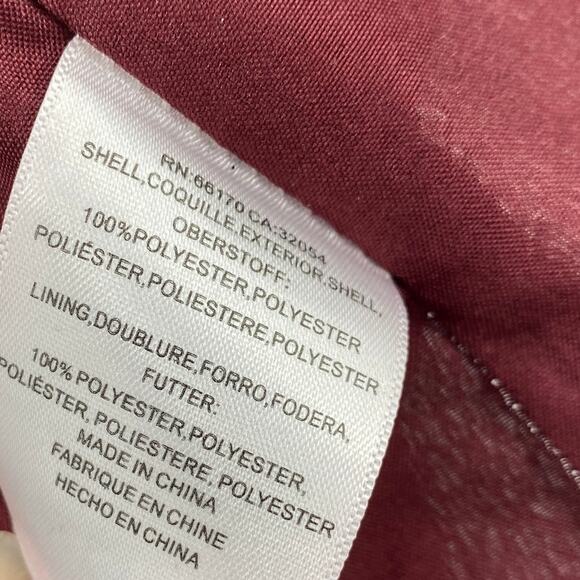 Jenny Yoo BHLDN Farrah Gown Ruffle Skirt Front Slit Chiffon Hibiscus Red NEW 4 - Picture 12 of 12